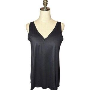 SOMA Enbliss Tank Smoothing Medium Built in Bra Black XXL
